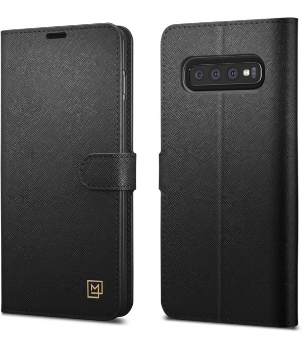 606CS25784 (1) Spigen Samsung Galaxy S10 Plus La Manon Wallet Black - 606CS25784 - Image 2
