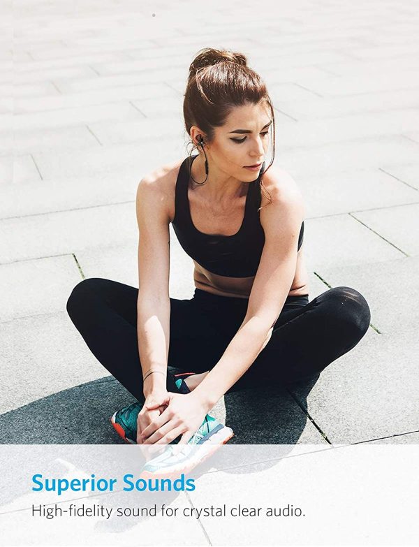 Anker SoundBuds Surge Lightweight Wireless Headphones, Bluetooth 4.1 Sports Earphones - A3236011 - Image 7