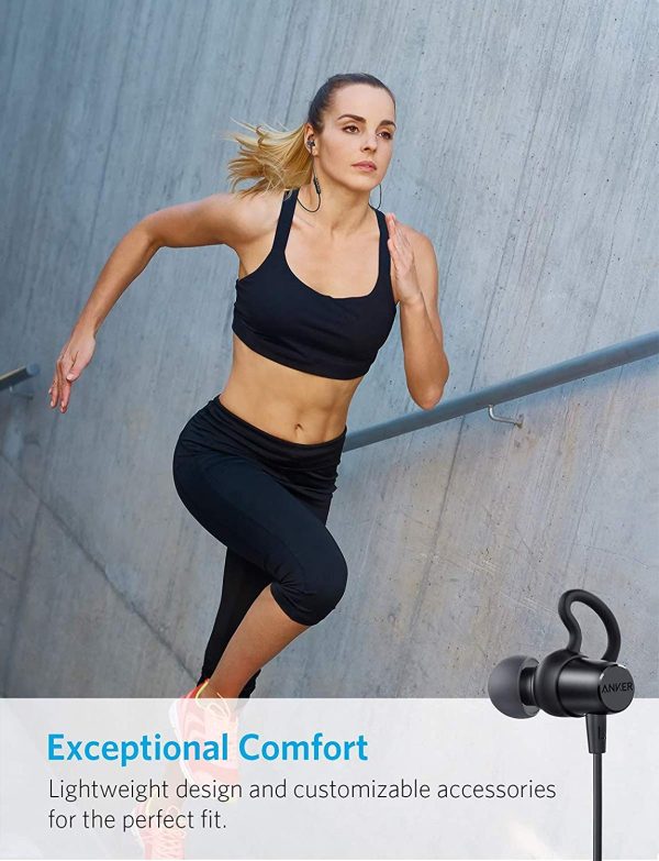 Anker SoundBuds Surge Lightweight Wireless Headphones, Bluetooth 4.1 Sports Earphones - A3236011 - Image 5