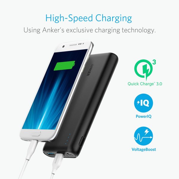 Anker PowerCore Speed 20000mAh Qualcomm Quick Charge 3.0 & PowerIQ Portable Charger, - A1278H11 - Image 3