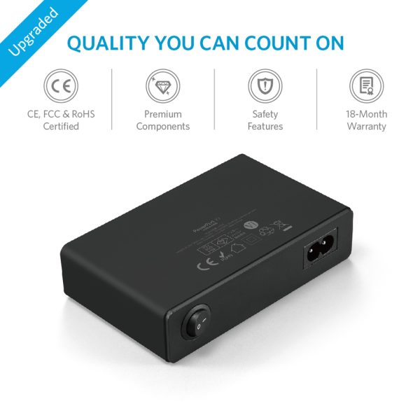 Anker PowerPort 10 -60W 10 Port USB Charger - Black  - A2133J11 - Image 5