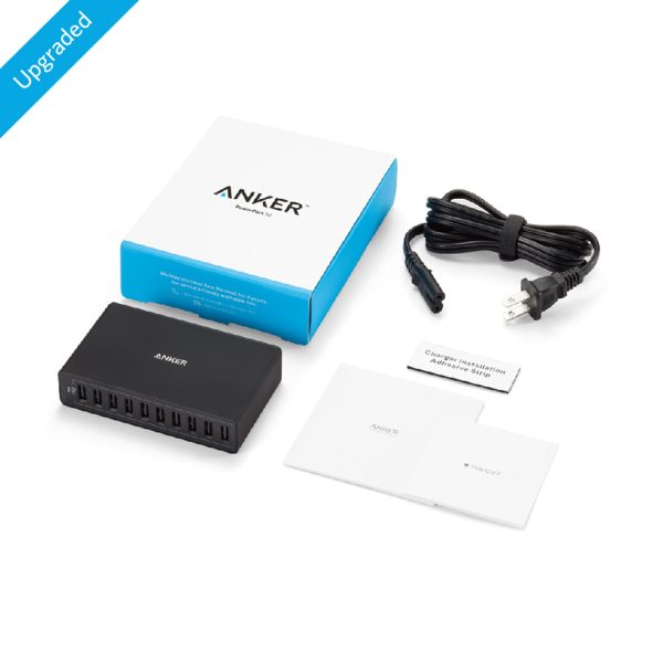 Anker PowerPort 10 -60W 10 Port USB Charger - Black  - A2133J11 - Image 6