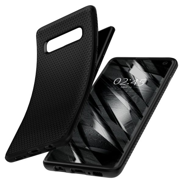 Spigen Galaxy S10 Case Liquid Air - Matte Black - 605CS25799 - Image 5