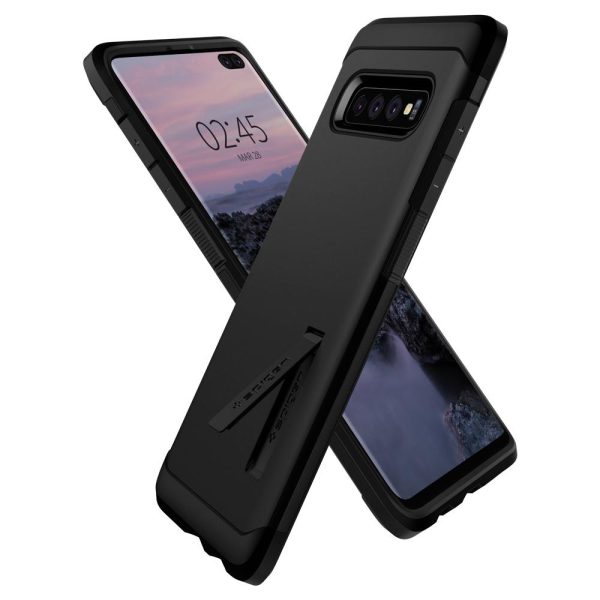 Spigen Galaxy S10 Plus Case Tough Armor - Black - 606CS25770 - Image 8
