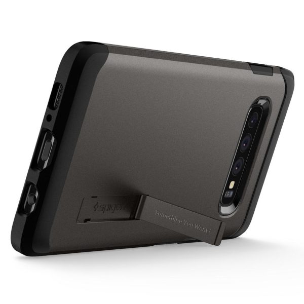 Spigen Galaxy S10 Plus Case Tough Armor - Gunmetal - 606CS25769 - Image 5
