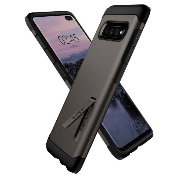 Spigen Galaxy S10 Plus Case Tough Armor - Gunmetal - 606CS25769 - Image 8