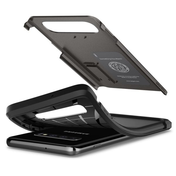 Spigen Galaxy S10 Plus Case Tough Armor - Gunmetal - 606CS25769 - Image 9