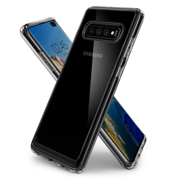 Spigen Galaxy S10 Plus Case Ultra Hybrid - Crystal Clear  - 606CS25766 - Image 5