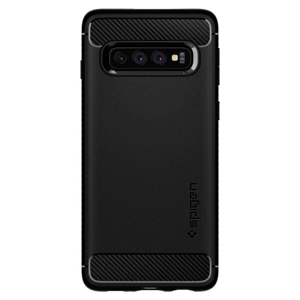 Spigen Galaxy S10 Case Rugged Armor - Matte Black - 605CS25800 - Image 2