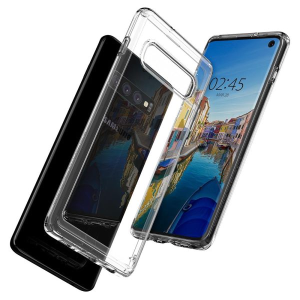 Spigen Galaxy S10 Case Ultra Hybrid - Crystal Clear - 605CS25801 - Image 6