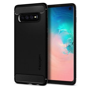 Spigen Galaxy S10 Case Rugged Armor - Matte Black - 605CS25800