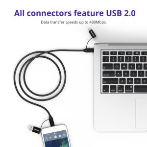 Tronsmart C4N1 4 in 1 Type C - Micro USB Cable - Image 5