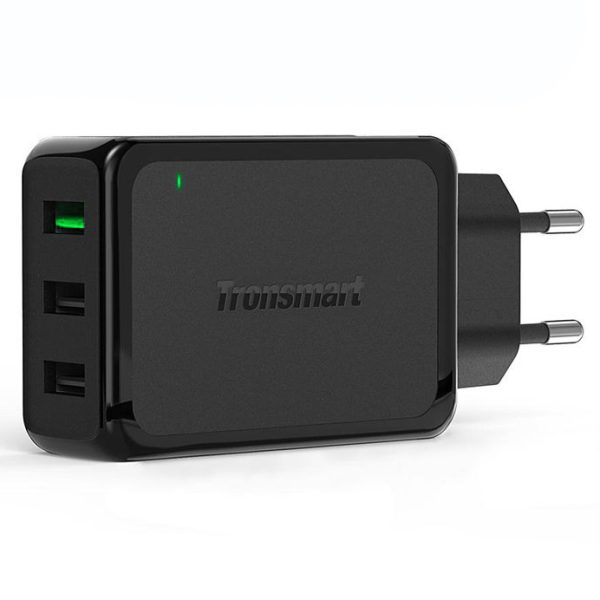 Tronsmart W3PTA 3 Ports USB Charger Qualcomm Certified Quick Charge 3.0 QC3.0 USB Smart Charger - EU Plug - Image 1