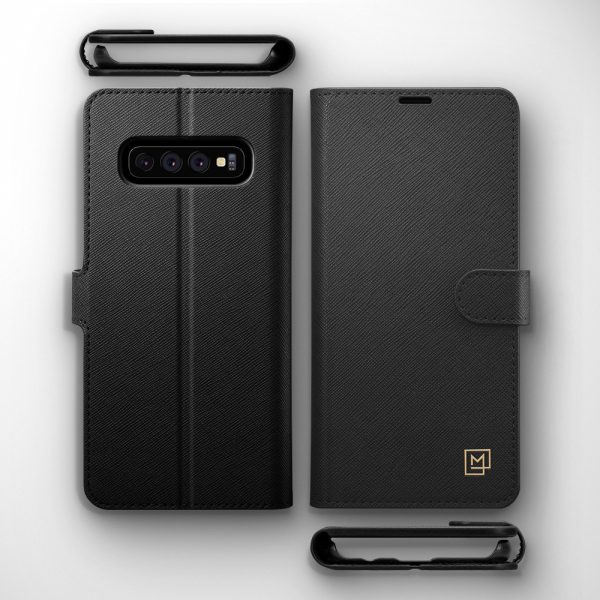 va1746s (1) Spigen Samsung Galaxy S10 Plus La Manon Wallet Black - 606CS25784 - Image 3