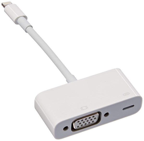 61mi0b0EvTL._SL1500_ Apple Lightning to VGA Adapter - MD825AMA - Image 1
