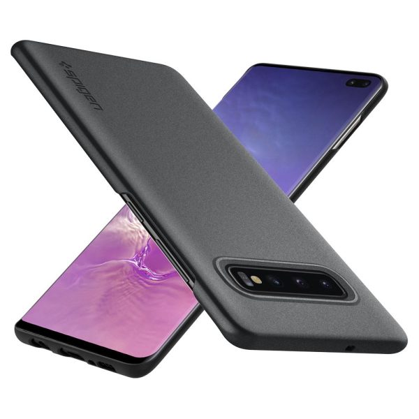 Spigen Galaxy S10+ Case Thin Fit Graphite Gray 606CS25757 - Image 4
