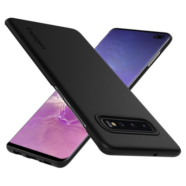 Spigen Galaxy S10 Plus Case Thin Fit Black 606CS25756 - Image 4