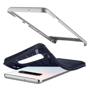 Spigen Galaxy S10+ Case Neo Hybrid Arctic Silver 606CS25776 - Image 6