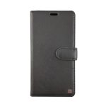 Uunique iPhone X/Xs Protective Original Genuine Leather Folio Wallet Black