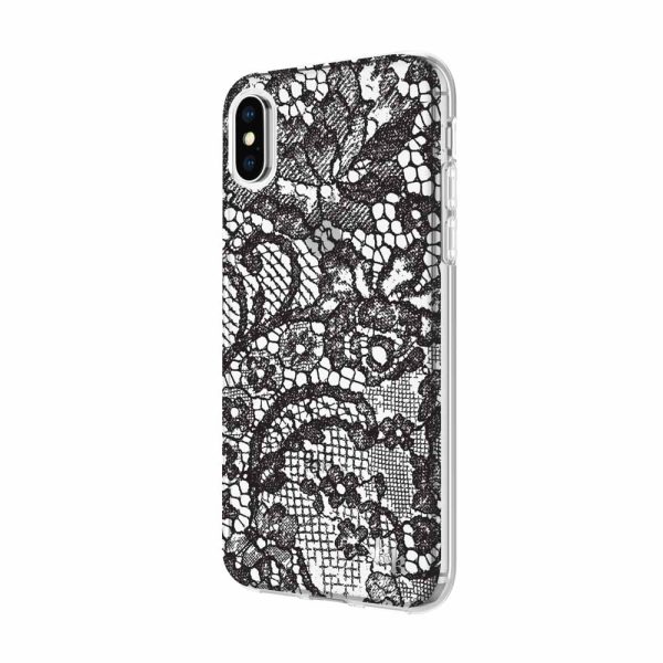 KENDALL + KYLIE Protective Printed Case for iPhone X / XS - Lace Print Black Foil/Translucent Black - Image 5