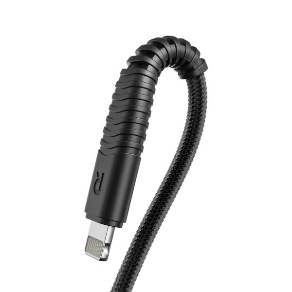 Type C to Lightning Cable by RavPower MFi Certified for Fast Wired Charging - 3 Feet - Black - RP-CB020 - Image 2