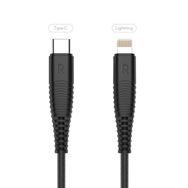 Type C to Lightning Cable by RavPower MFi Certified for Fast Wired Charging - 3 Feet - Black - RP-CB020 - Image 8
