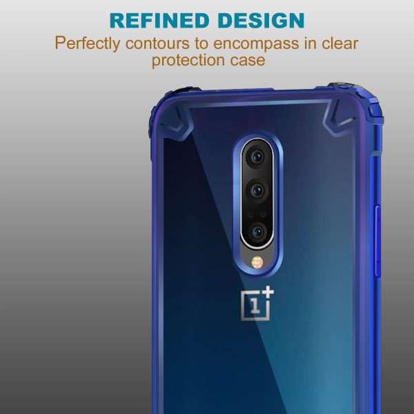 OnePlus 7 Pro Bond X Hybrid Transparent Case by KAPAVER - Nebula Blue - Image 4