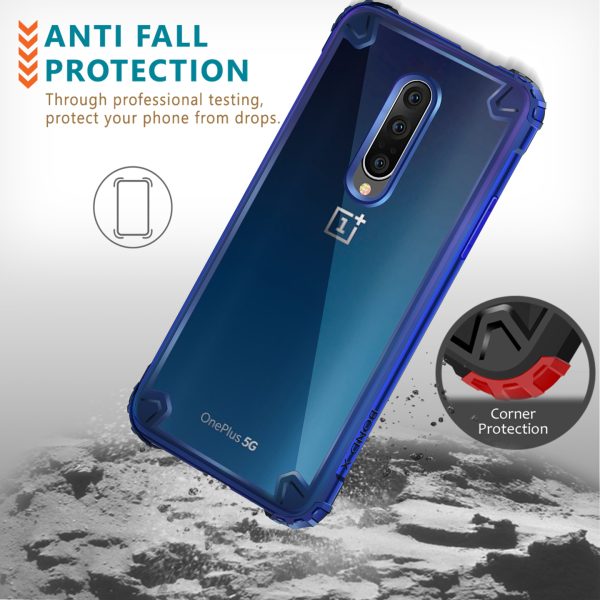 OnePlus 7 Pro Bond X Hybrid Transparent Case by KAPAVER - Nebula Blue - Image 3