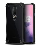 OnePlus 7 Pro Bond X Hybrid Transparent Case by KAPAVER - Black