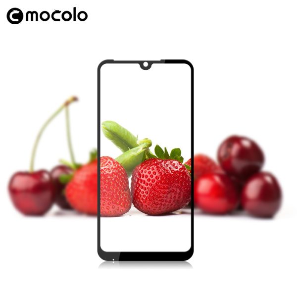 Redmi Note 7 Glass Protector Full Glue Edge to Edge Tempered - Black - Image 5