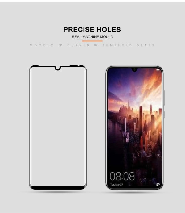 Huawei P30 Pro 3D Glass Protector Full Glue Edge to Edge Tempered - Black - Image 5