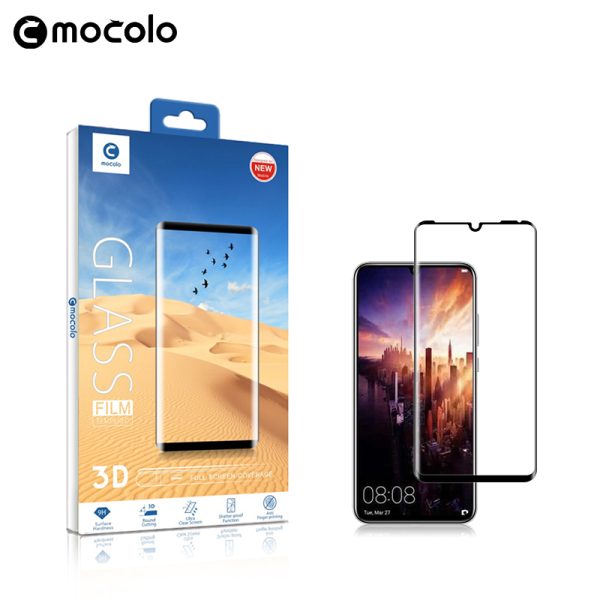 Huawei P30 Pro 3D Glass Protector Full Glue Edge to Edge Tempered - Black - Image 6