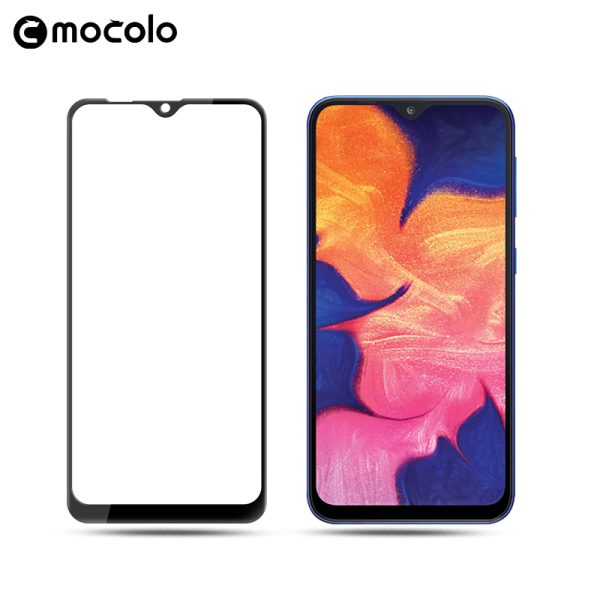 Samsung Galaxy A10 3D Glass Protector Full Glue Edge to Edge Tempered - Black - Image 3