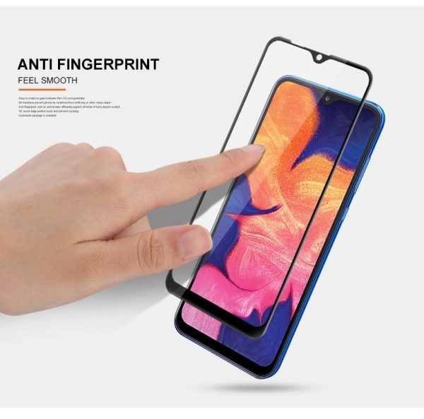 Samsung Galaxy A10 3D Glass Protector Full Glue Edge to Edge Tempered - Black - Image 4