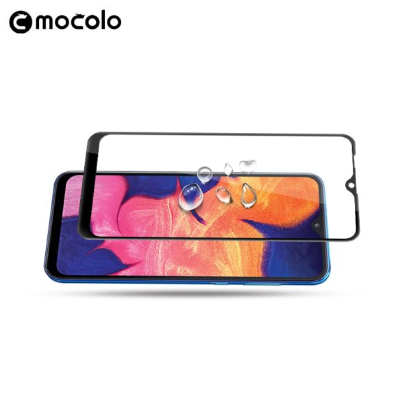 Samsung Galaxy A10 3D Glass Protector Full Glue Edge to Edge Tempered - Black - Image 2