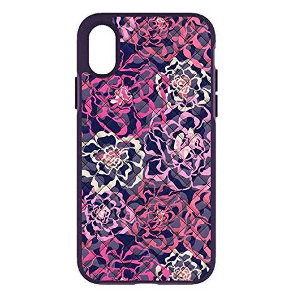 vera-bladley-red Vera Bradley Micro Fiber Katalina Pink Quilt Case - iPhone X / XS - Image 1