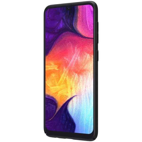 黑4 Galaxy A50 Frosted Shield Hard Cover by Nillkin - Black - Image 4