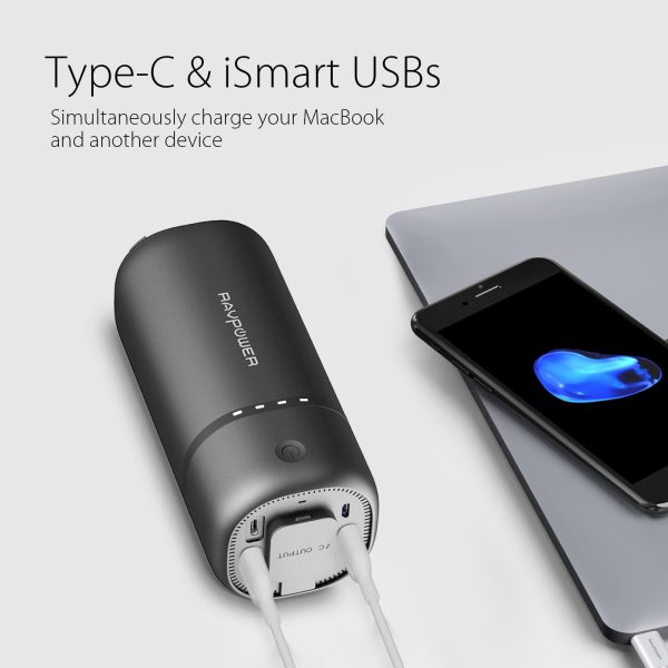 1__2_ Travel Powerbank & AC Outlet 20100 mAh - RP-PB105 - US Plug - Black by Ravpower - Image 3