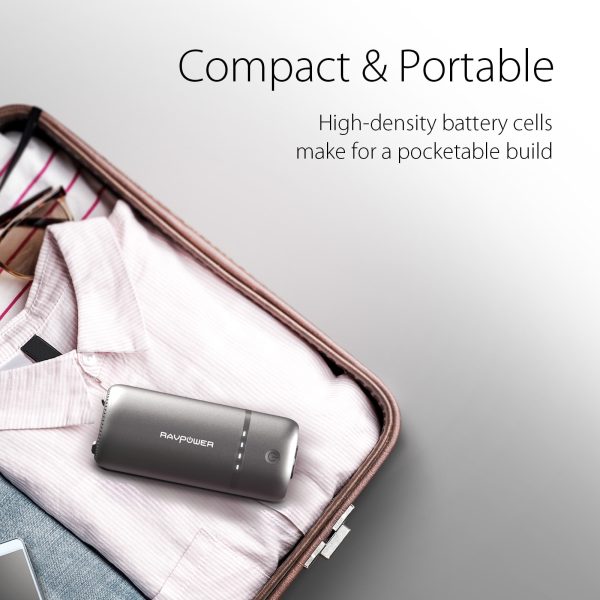1__4_ Travel Powerbank & AC Outlet 20100 mAh - RP-PB105 - US Plug - Black by Ravpower - Image 5