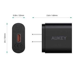 AUKEY Quick Charge 3.0 18W USB Wall Charger - PA-T9 - Image 2