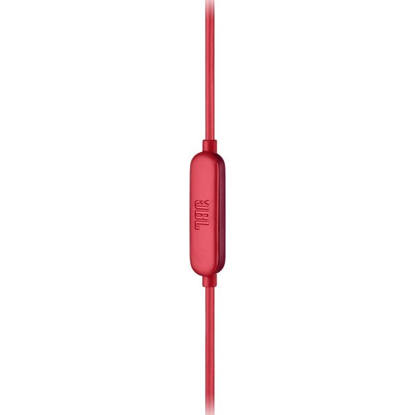 JBL Live 100 In-Ear Headphones with In-Line Microphone and Remote - Red - Image 2