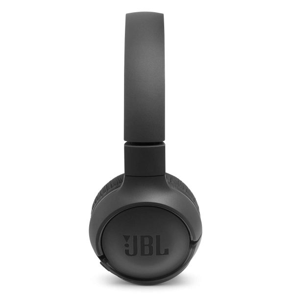 JBL Wireless On-Ear Headphones with One-Button Remote and Mic (Black) - T500BTBLK - Image 2