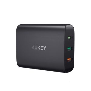 AUKEY USB C Charger, 74.5W 3-Port Wall Charger with 46W Power Delivery 3.0 & Quick Charge 3.0 - PA-Y13