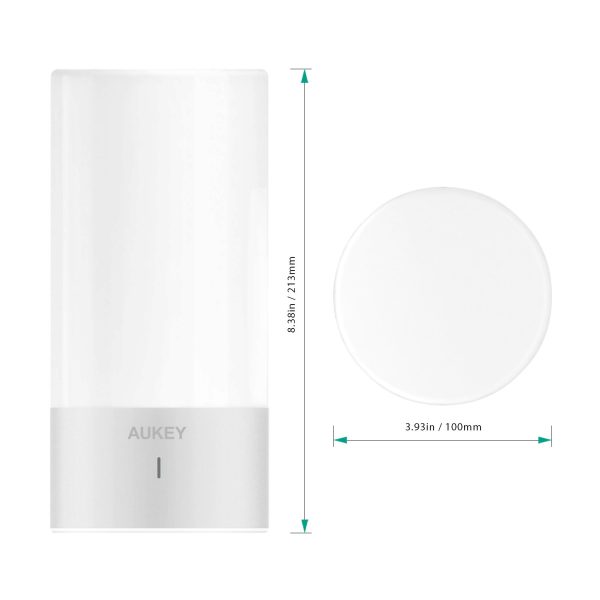 AUKEY Table Lamp, Touch Sensor Bedside Lamps + Dimmable Warm White Light - LT-T6 - Image 2