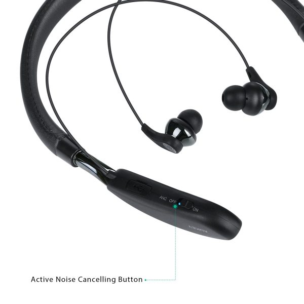 AUKEY Bluetooth Headphones, Active Noise-Canceling Earbuds with 20-Hour Playtime and Built-in Mic - EP-B48 - Image 2