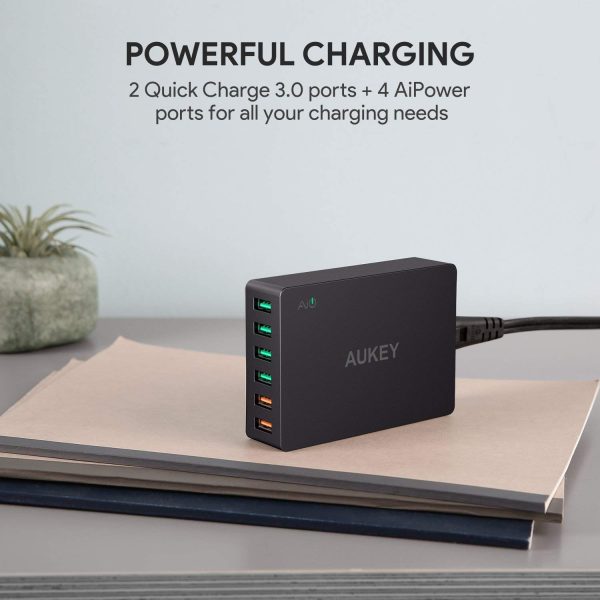 AUKEY Quick Charge 3.0 60W USB Charger with 6-Port USB Charging Station - PA-T11 - Image 3