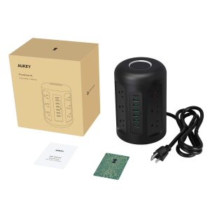 AUKEY Power Strip Surge Protector, 6 USB Ports and 12 AC Outlets with 5 Foot Heavy Duty Extension Cord - PA-S14 - Image 4