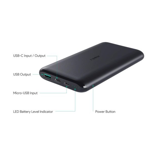 AUKEY USB C Power Bank, 10000mAh Portable Power Bank - PB-XN10 - Image 3