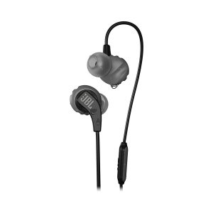 JBL Endurance RUN Sweatproof Sports In-Ear Headphones with One-Button Remote and Microphone (Black)