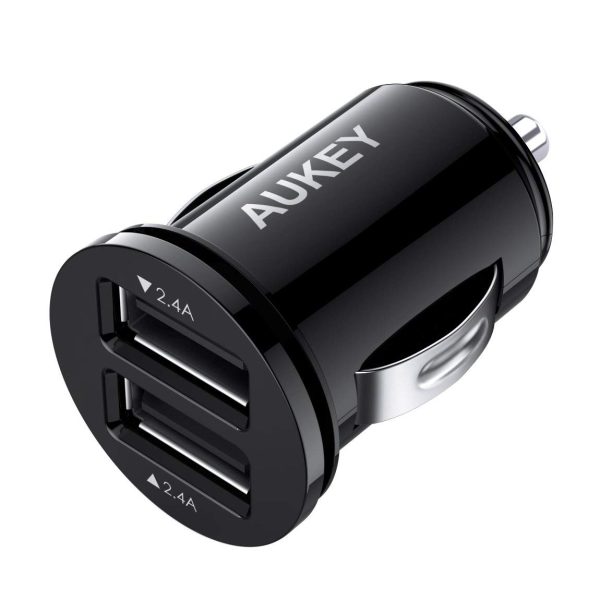 61hVeuYpIHL._SL1150_ AUKEY Car Charger, Flush Fit Dual Port 24W/4.8A Output - CC-S1 - Image 1